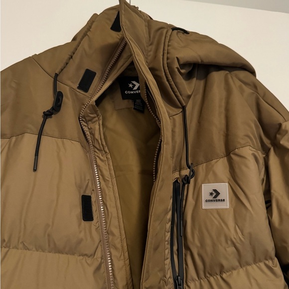 Brand New Converse Hooded Long Puffer Jacket Size M NWOT - Picture 9 of 9
